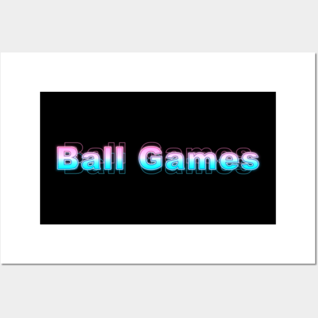 Ball Games Wall Art by Sanzida Design